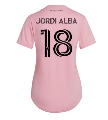 Inter Miami Jordi Alba #18 Hemmatröja Kvinnor 2023-24 Kortärmad